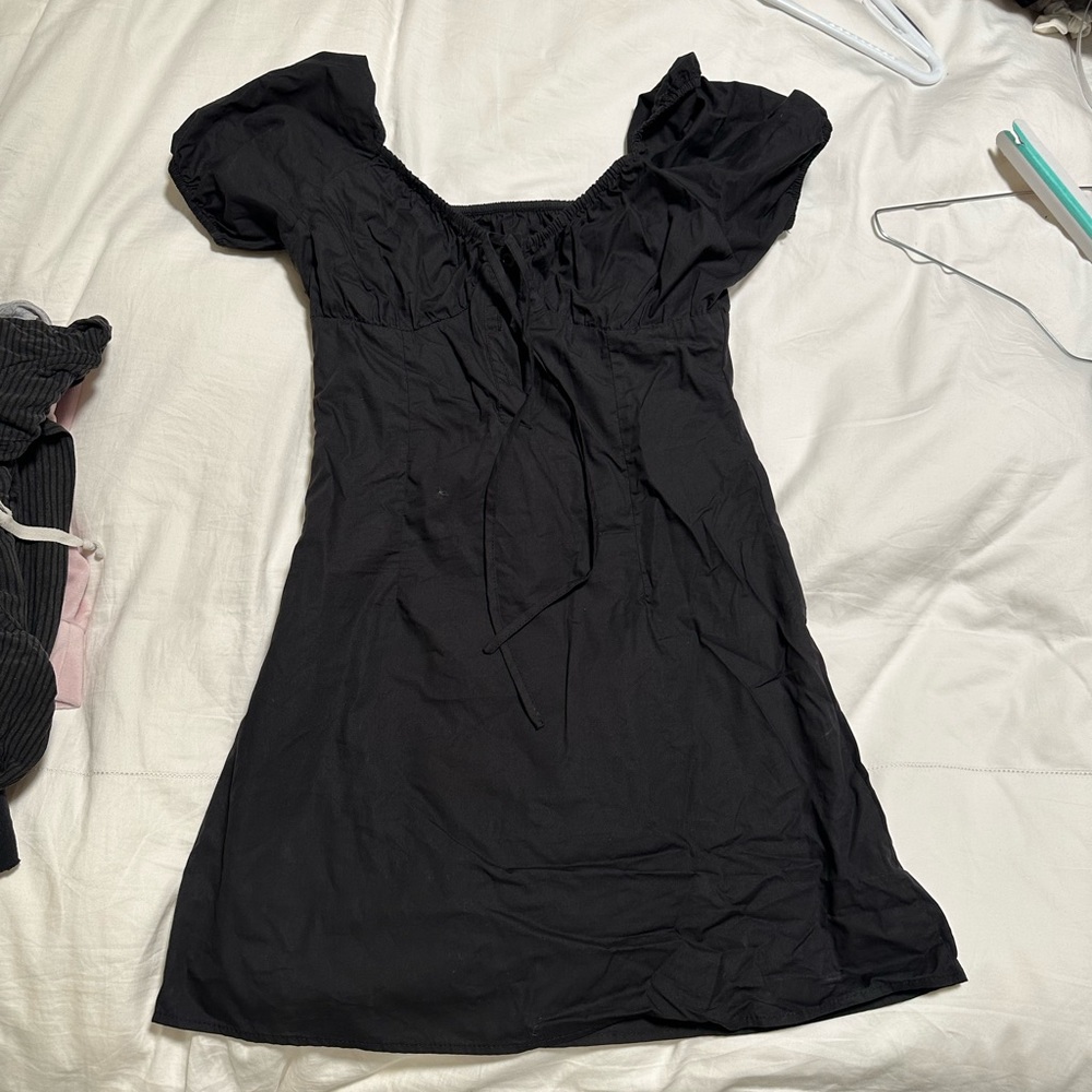 Black summer dress.